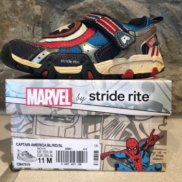 Marvel by Stride Rite 11 M Captain America shoes - Picture 5 of 5